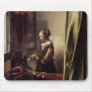 Girl Reading a Letter at an Open Window Mousepad