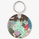 girl reading night stars keychain by faustine girl reading night stars keychain
