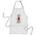 Girl Red Soccer Uniform aprons by stick_figures Girl Red Soccer Uniform aprons
