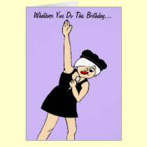 Girl Rock Star Birthday cards