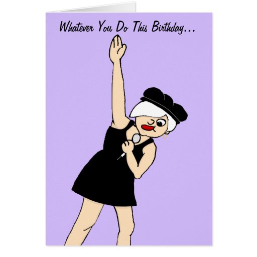 Girl Rock Star Birthday Greeting Cards | Zazzle