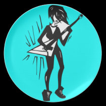 Girl rocker plates