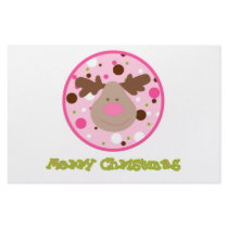 girl rudolph Note cards Stationery Paper