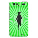 Girl Running; green Droid RAZR Case