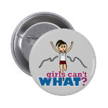 Girl Running in Red Pin