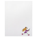 girl running with scissors personalized letterhead