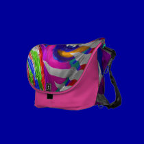 girl 's colorful fashion rickshaw messenger bags