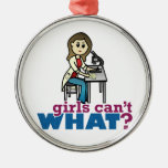 Girl Scientist Christmas Tree Ornament