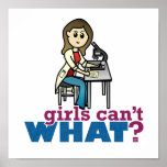 Girl Scientist Poster