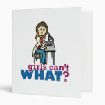 Girl Scientist Vinyl Binder