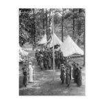 Girl Scout Flag-Raising: 1919 Post Card