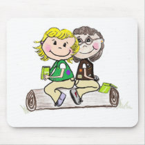 Girl Scout Junior Brownie Outdoors Mousepad