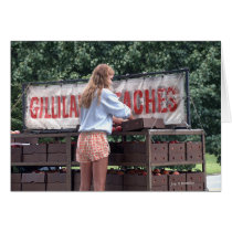 Girl Selling Peaches cards