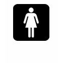 Bathroom Girl Sign