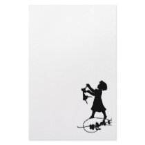 Girl Silhouette stationery