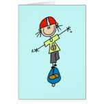 Girl Skateboarder Tshirts and Gifts Card