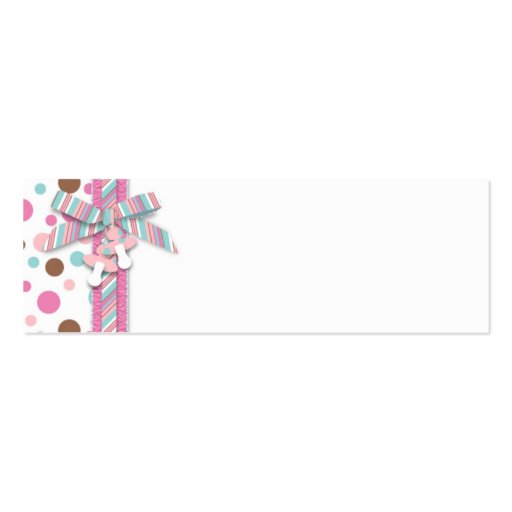 Girl Skinny Gift Tag FP 2 Business Cards (front side)