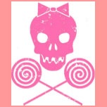 Girl Skull Pink t-shirts