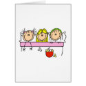 Girl Slumber Party Card by stick_figures Girl Slumber Party Card