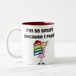 Girl Smart Because I Read mug