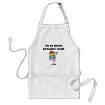 Girl Smart Because I Read Tshirts and Gifts aprons by school_teacher Girl Smart Because I Read Tshirts and Gifts aprons