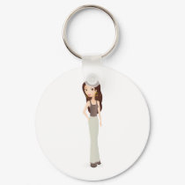 Girl Smile keychains