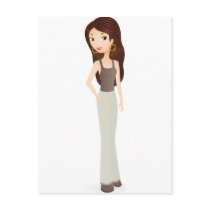Girl Smile postcards