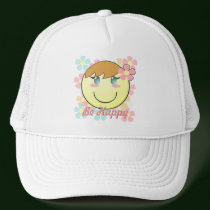 Girl Smiley Hat by Customizables Girl Smiley Hat