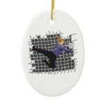 girl soccer goalie save ornament