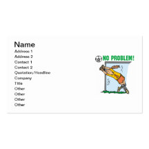Girl Soccer Goalie T-shirts and Gifts Business Cards