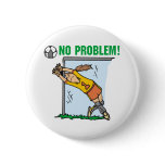Girl Soccer Goalie Tshirts and Gifts Pinback Button