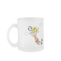 Girl Soccer Jump Tshirts and Gifts Mugs