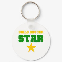 Girl Soccer Star keychains