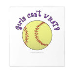 Girl Softball-Purple Text Scratch Pads