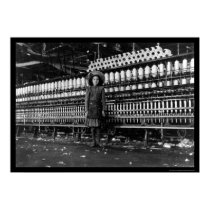 Girl Spinner in a Cotton Mill in Roanoke, VA 1911 posters by lc_vintagephotos Girl Spinner in a Cotton Mill in Roanoke, VA 1911 posters
