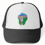Girl spitting pitcher hats