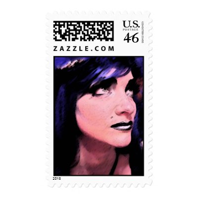 Girl Stamp by Flowerboutique