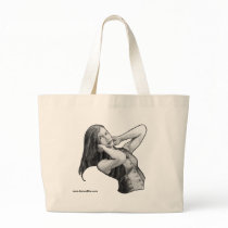 Girl stretching bags