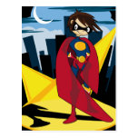 Girl Superhero Postcard
