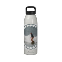 Girl Surfing Water Bottle
