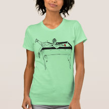GIRL TAKING SHOT T SHIRTS