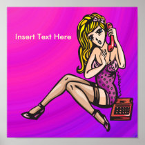 Girl Talk Print and Poster posters