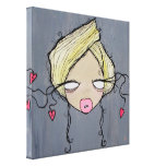 "Girl Talk" Wrapped Canvas, 12"x12" canvas prints