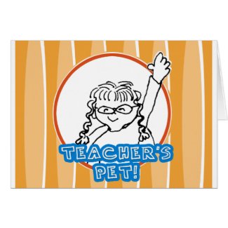 Girl Teacher's Pet card