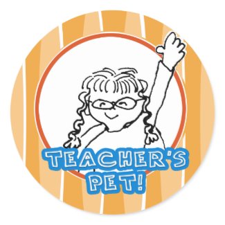 Girl Teacher's Pet sticker