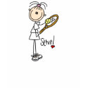 Girl Tennis Player Serve t-shirts by stick_figures Girl Tennis Player Serve t-shirts