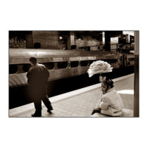 Girl Train Flower posters by tedadams Girl Train Flower posters