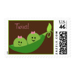 Girl Twins Pea Pod Postage