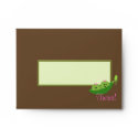 Girl Twins Peas in a Pod Envelope envelope
