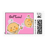 Girl Twins! Postage Stamp